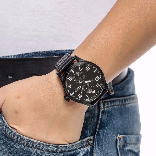 Hugo-Boss-Aeroliner-Maxx-Men-Black-Dial-Leather-Band-Watch-1513083-model